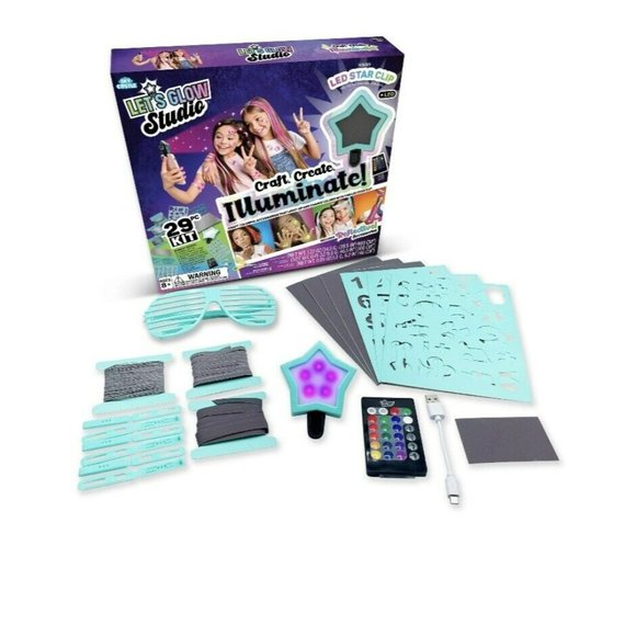 LetsGlow Studio DIY Arts and Crafts Glow Kit Includes 16 Color LED Light - Picture 3 of 6